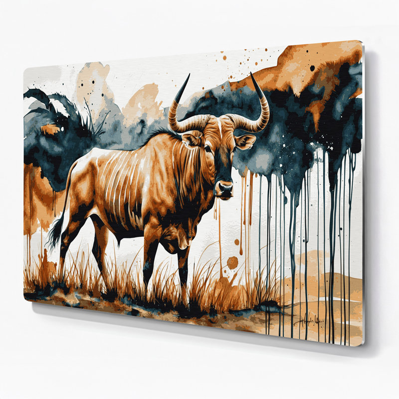 Faune, art mural gris, H 11 po x l 14 po