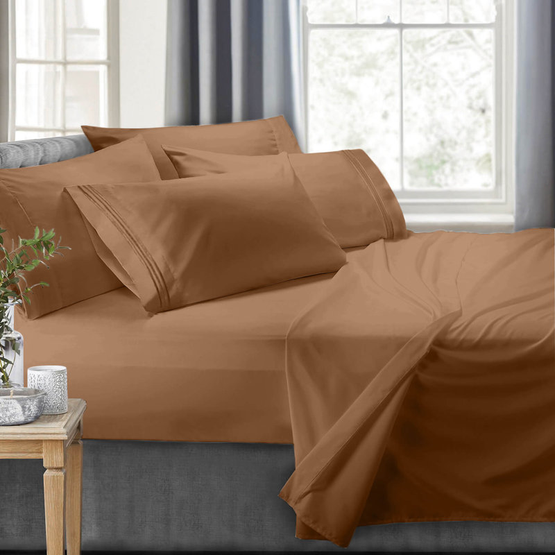 RV/Short Queen Microfiber Sheet Set, Mocha