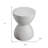21" White Wood Square End Table