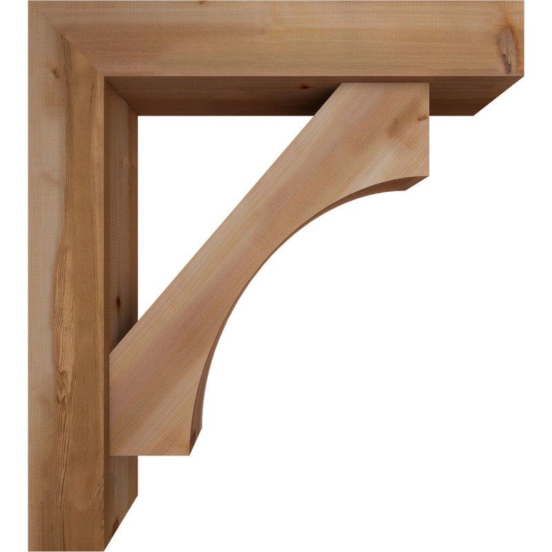 Support Westlake Block avec support décalé, 40 x 36, Cèdre rouge occidental de l 7 1/2 po (lisse)