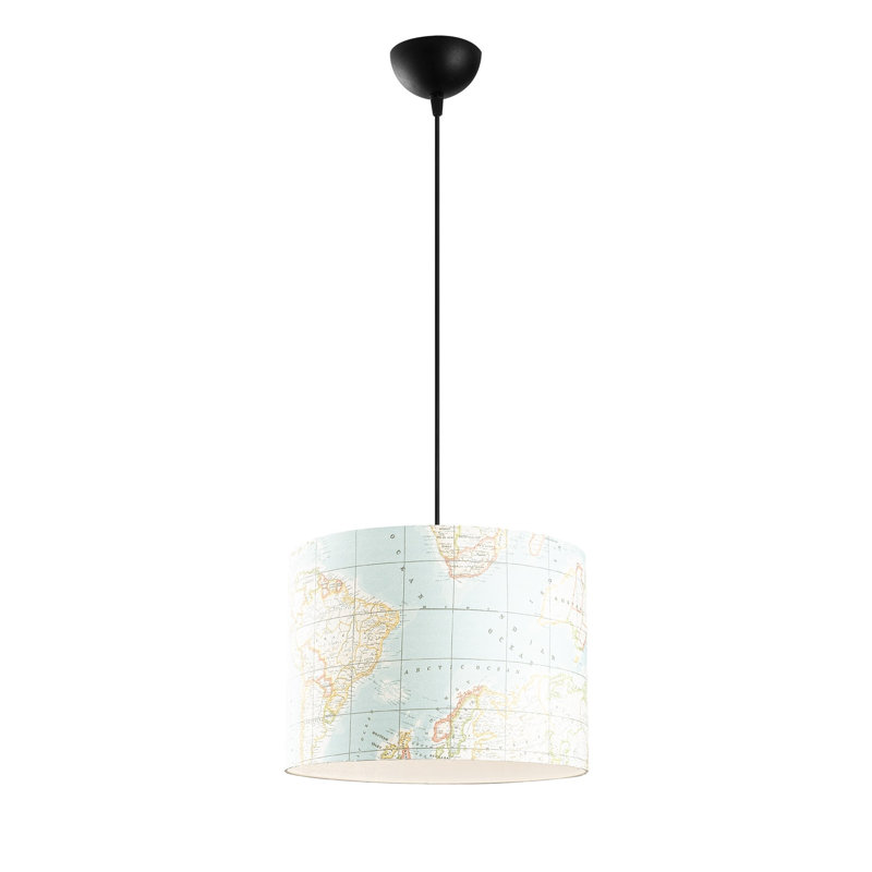 Luminaire suspendu tambour 1 lumière Shayaan