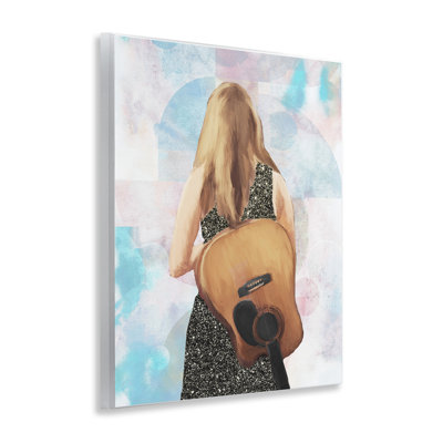 Dreaming With My Guitar Wall Plaque, design by Dan Meneely