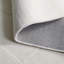 Tapis ivoire en laine / coton tissé à la main de couleur unie Kyrie-98090194