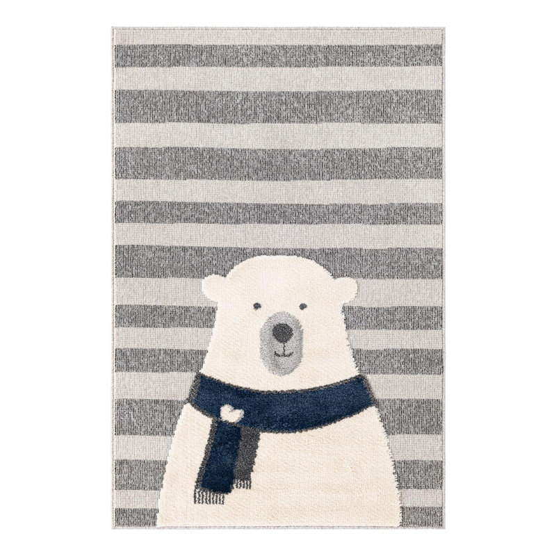 Unique Loom Snowman Whimsy Kids Rug, Rectangle 4'1" x 6'1"