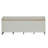 Beige and White Bench with Storage