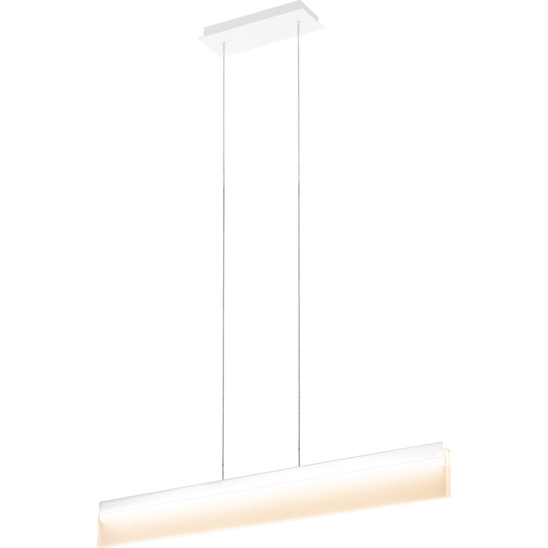 Luminaire suspendu 1 lumière DEL Centrella, Blanc mat