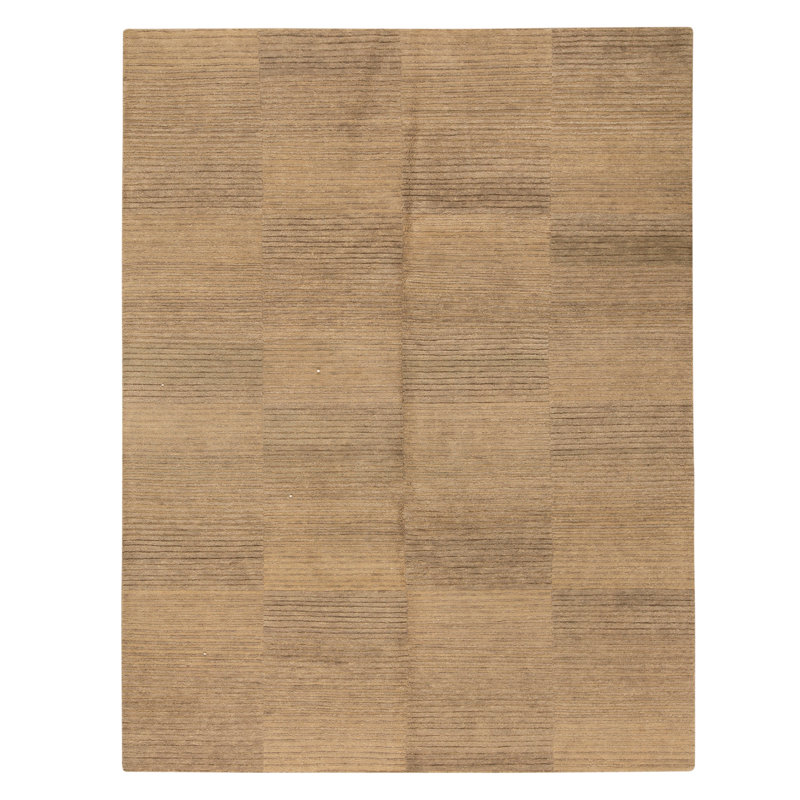 High-Quality Hand-Knotted Silver And Grey Area Rug