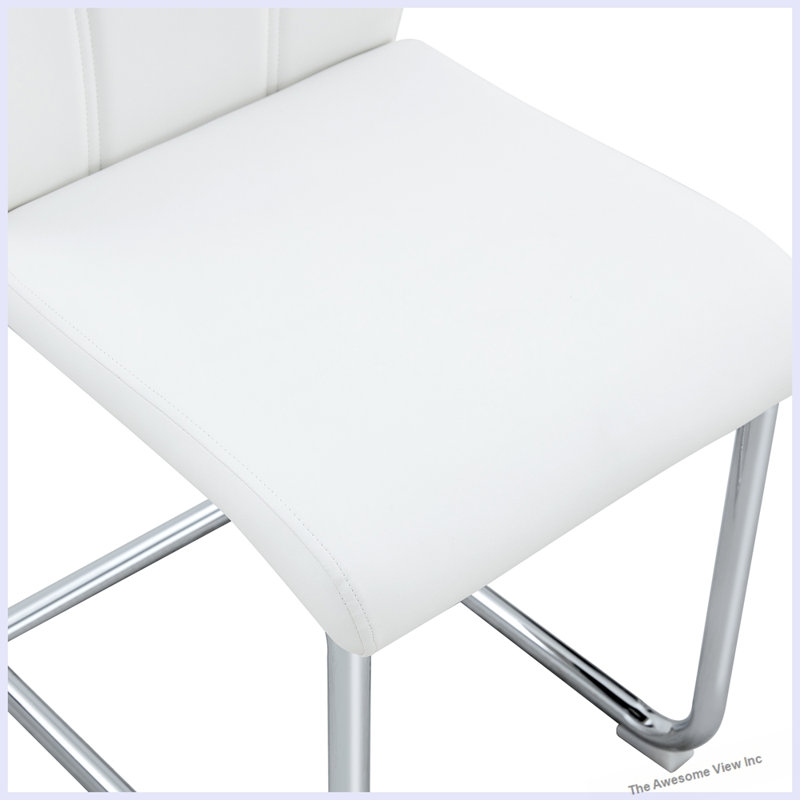 Modern Dining Chairs With Sturdy Leg Chairs, Black, 2