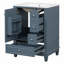 Meuble-lavabo 24 po avec lavabo en céramique-23571229