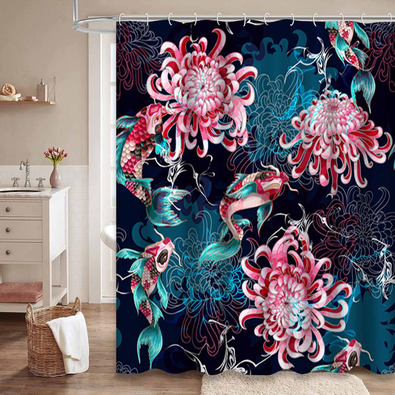 Rideau de douche blanc imperméable, rideaux de douche pour la salle de bain avec 12 crochets, 72" L x 72" W