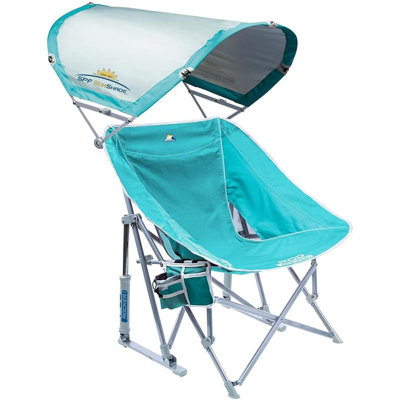 Outdoor Sunshade Rocker Outdoor Rocking Chair with Canopy