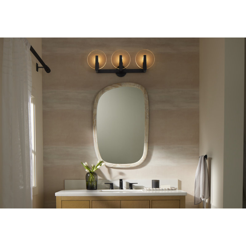 Hint Three-Light Sconce, Matte Black