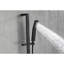 Douche à main 59 pouces avec barre coulissante de 28 pouces, tissu de salle de bain noir mat, tête réglable pour courant d'eau puissant, buses, rouille - Unicité de l'acier inoxydable, jet puissant, rouille
