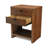 Vivara 2 Drawer Nightstand, Modern Wood Bedside Table in Brown-1483228269
