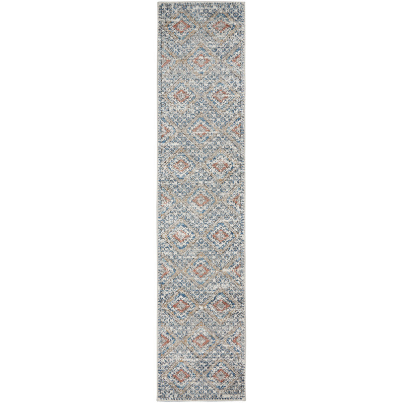 Geometric Indoor Rug, Runner 2'2" x 10'