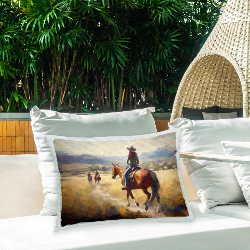 Polyester Throw Rectangular Indoor/Outdoor Pillow Cover & Insert by Ramona Murdock