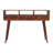 Solid Wood Triple Curved Chestnut Console Table