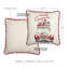 N/A Merry Christmas Square Throw Pillow