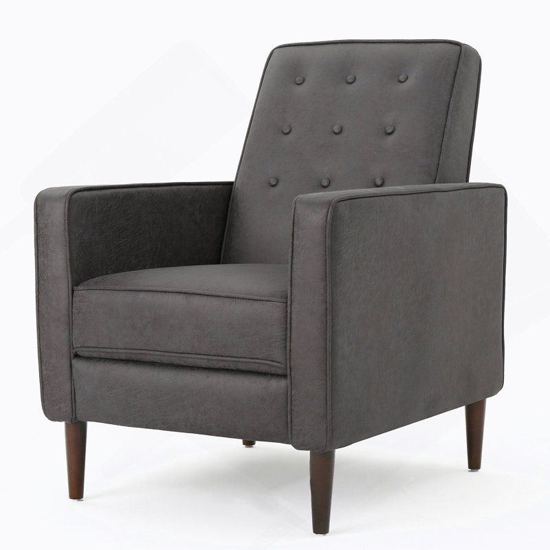 Fauteuil inclinable, Microfibre / microsuède - ardoise