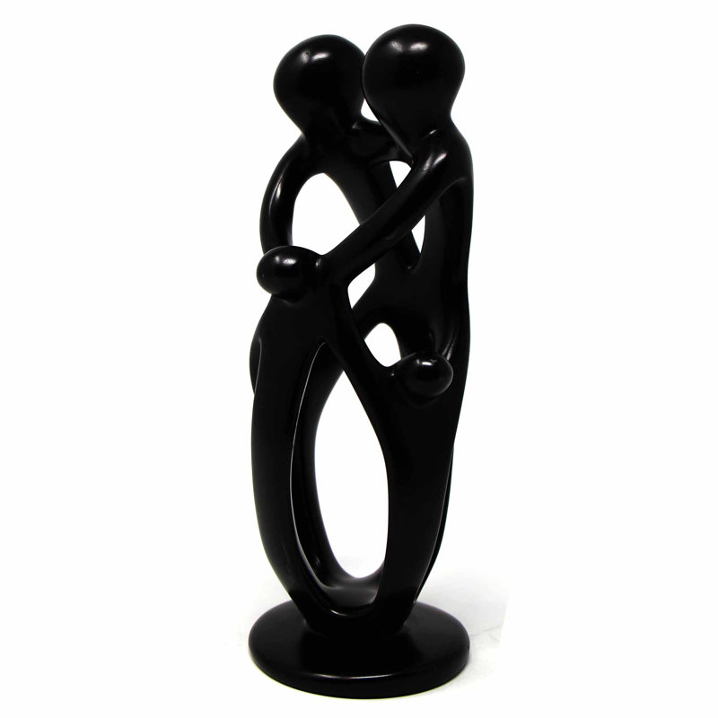 Figurine familial Asmah, H 8 po x l 4 po x P 4 po