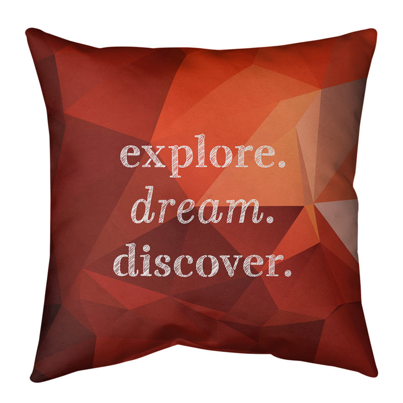 Coussin de sol, 36 po x 36 po, Orange / Brun