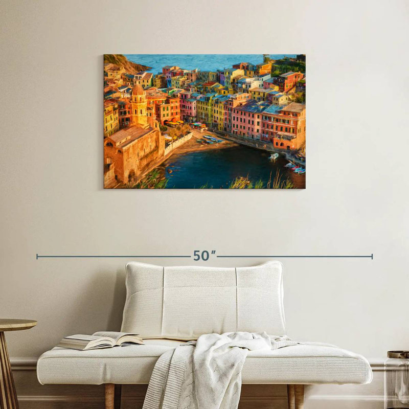 Gillard Vernazza incroyable dans les Cinque Terre, H 24 po x l 36 po