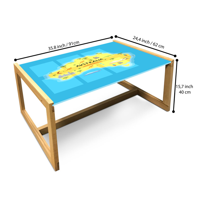 Jadeveon Sled Coffee Table, 90cm H x 62cm W x 40cm D
