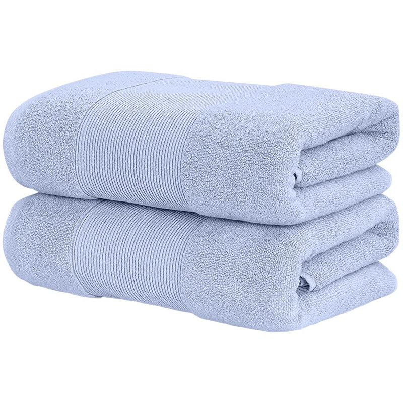Ensemble de draps de bain 100% coton Zero-Twist de Modern Cloud - super absorbants et à séchage rapide - 500 g / m² - doux et moelleux