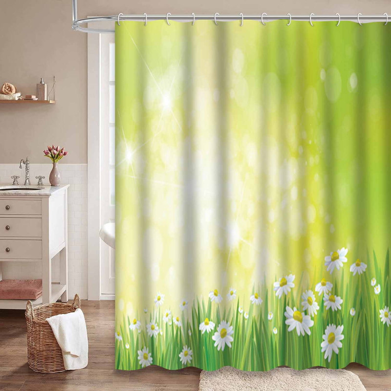 Rideau de douche Daisy Field, L 72 po x l 84 po