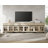 Modern TV Stand With Glass Doors For 120 Inch Tvs, 4 In 1 Entertainment Center Console With 4 Drawers And Metal Base For Living Room, Bedroom-644339059-644339057