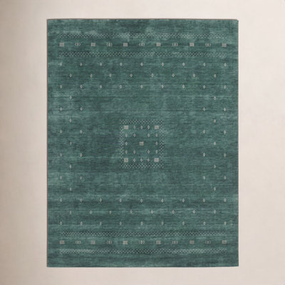 Simi Hand-Woven Geometric Cotton Wool Rug