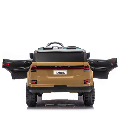 Lexus GX550 24V 2-Seater Kids Ride On Car W/ PC 2.4G, High Chassis and Anti-Slip Grip wheels, Four-wheel Suspension, LED light, Bluetooth&MP3 Music, Speed up to 3.73 MPH for Kids Aged 3-6