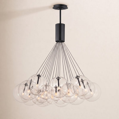 Alikee 20 Light Glass Steel Dimmable Pendant