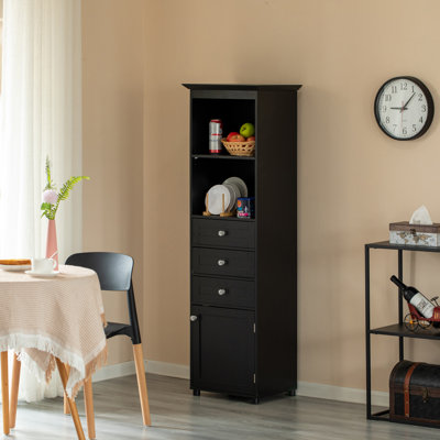 Armoire à linge autoportante en bois manufacturé Ostia