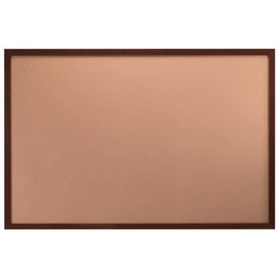 Commercial Wall Mount Cork Board with Wooden Push Pins