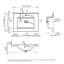 Meuble-lavabo simple 24 po avec plateau en céramique blanche Stewie - Tiroirs à fermeture en douceur et conception autoportante-944044730