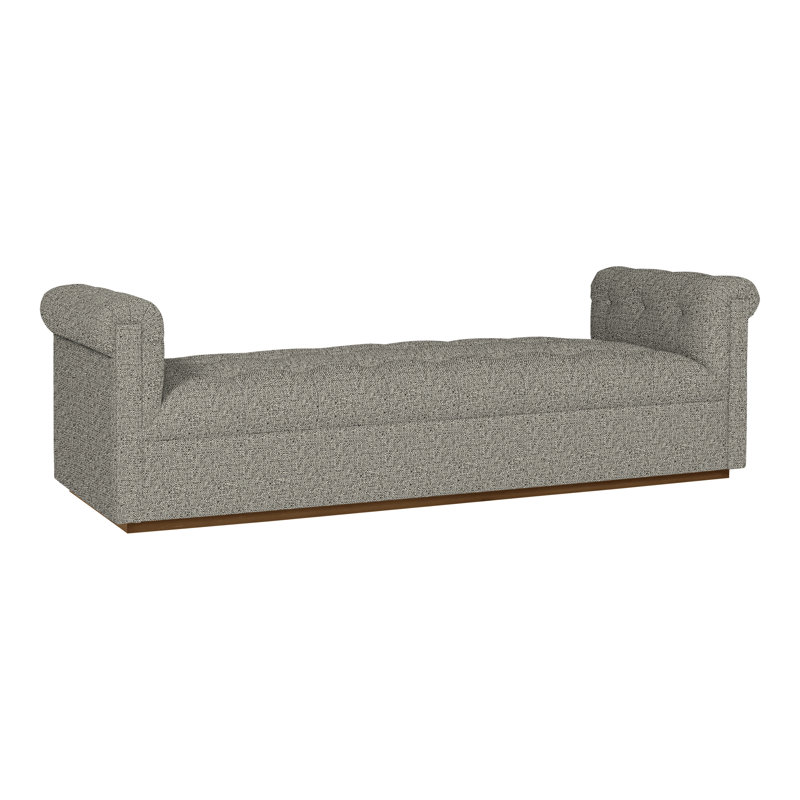 Nottingham By Thom Filicia Chaise Lounge, Tuck Graphite Crypton® Performance Fabric, Casa Blanca