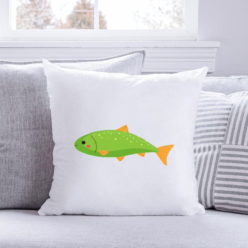 Nautical Sea Life_241 - Coussin décoratif avec coussin décoratif, H 20 po x l 20 po