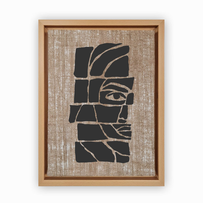 Decorative Canvas Painting, 26" H x 18.1" W, Wood