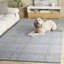 Tapis abstrait 155 en bleu / gris-36040800