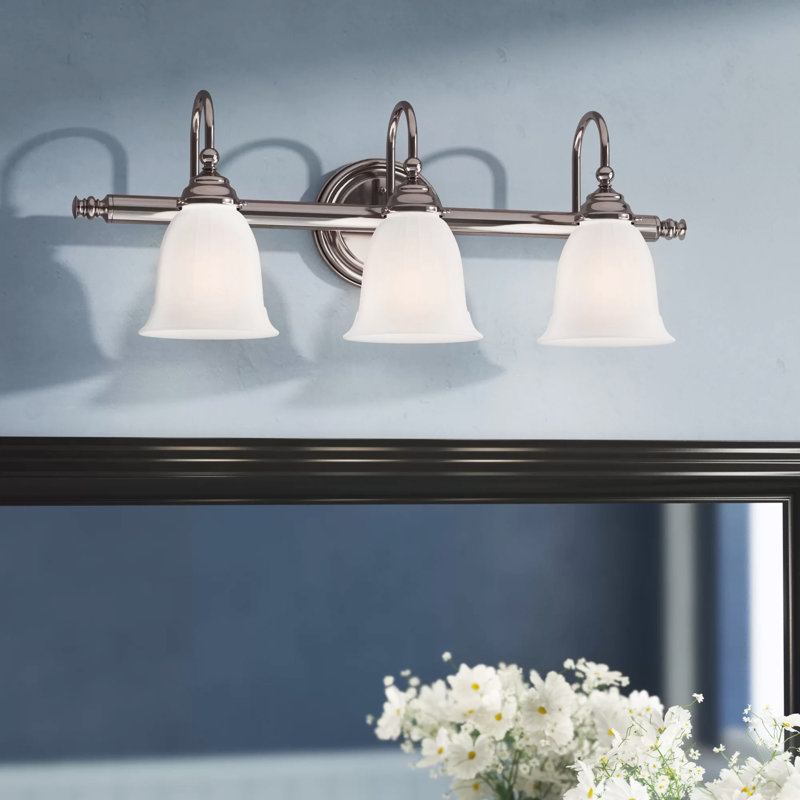 Busch 3-Light Dimmable Vanity Light in Chrome, Chrome