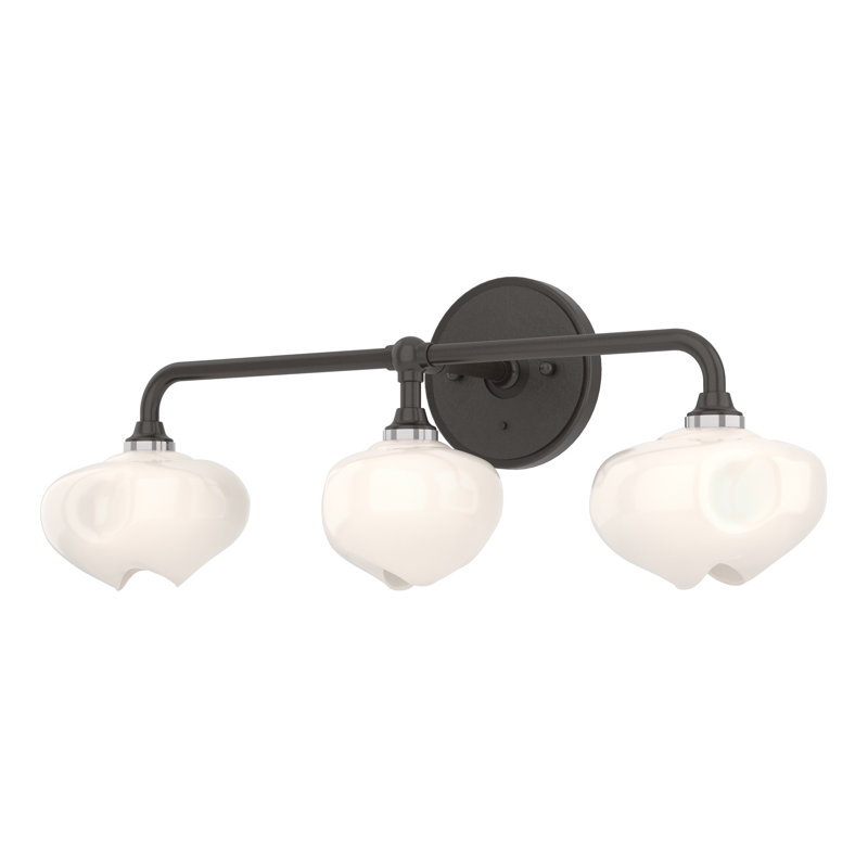Éclairage pour meuble-lavabo à intensité variable 3 lumières Ume, Bronze huilé, Bronze huilé