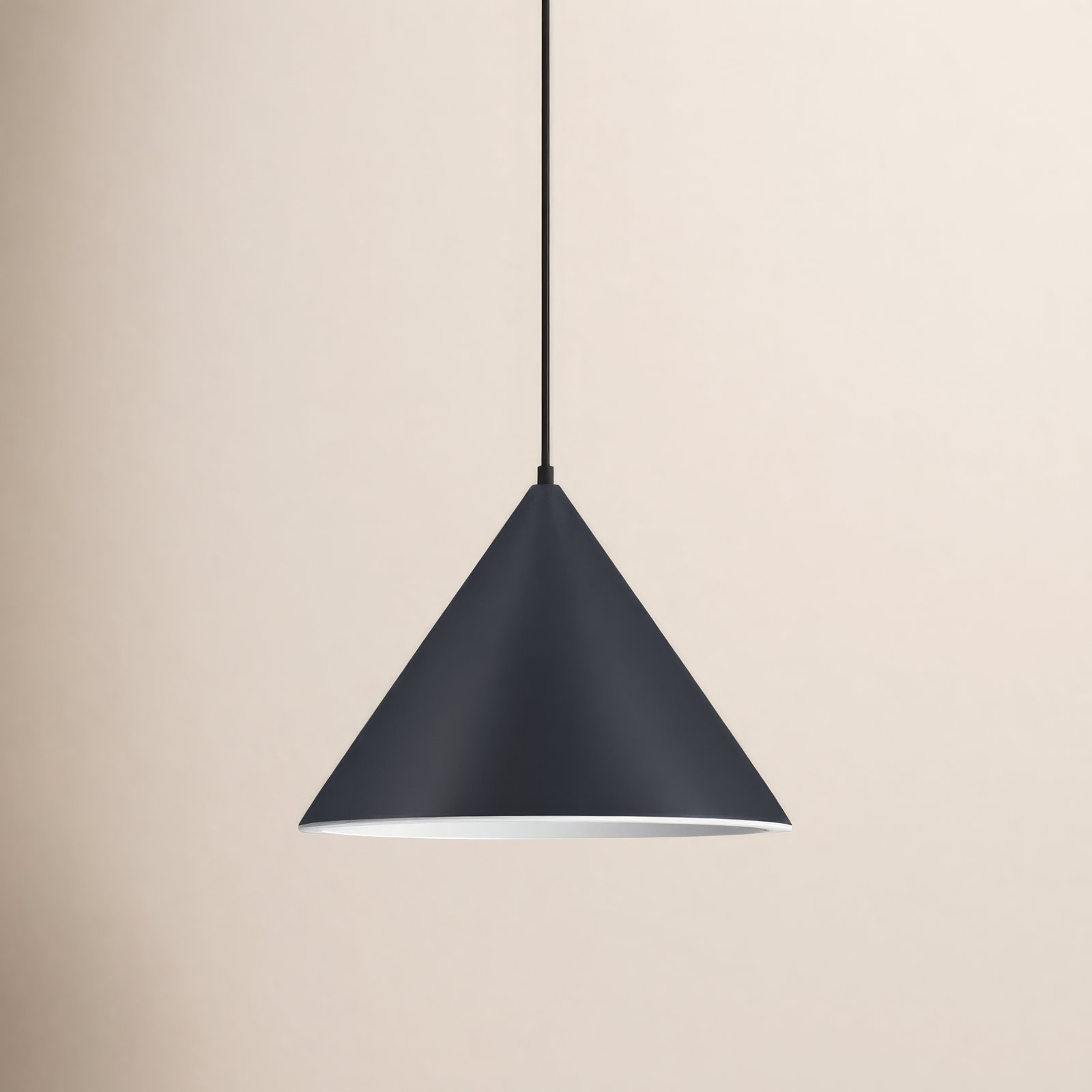 Hannigan Single Light Metal Dimmable LED Pendant, Black