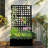 Metal Raised Garden Bed with Trellis, Garden Box for Vegetables and Flowers, Trellis Planter Box for Climbing Plants and Vines, Galvanized Raised Garden Bed, 72"x35" Black-748889372-748889375