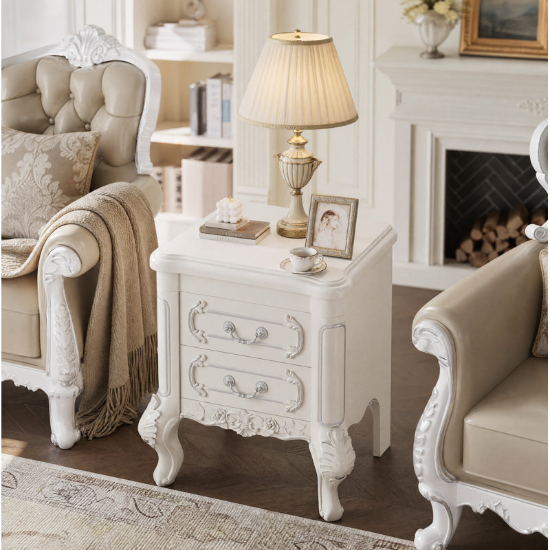 Jabori 20.08'' W Nightstand, White