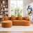 Chenille Fabric Full Sponge Compression Sofa-1039858040