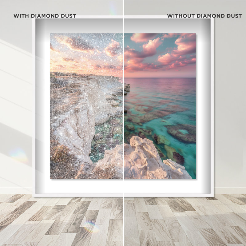 Coastal Edge IV Framed Graphic Art, 13.5" H x 13.5" W, White Shadowbox