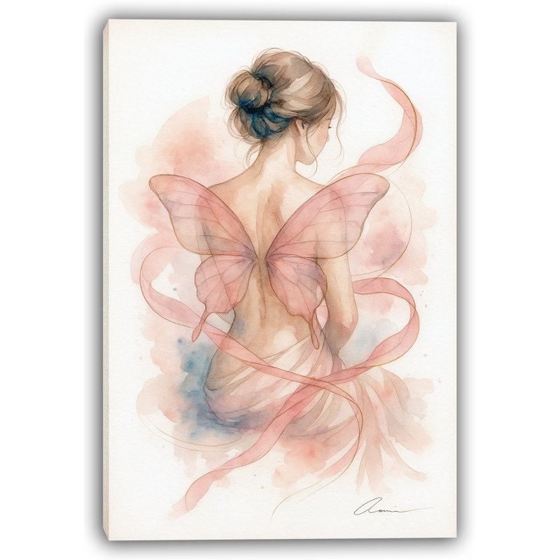 Wings of Grace - Art mural sur toile tendue, H 24 po x l 16 po