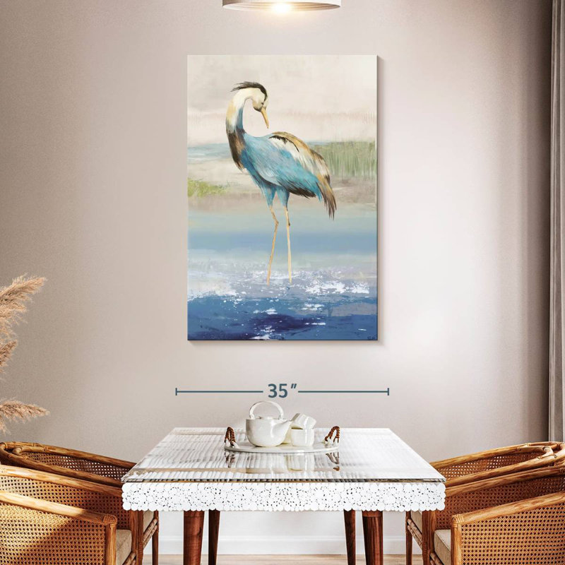Brampt Heron On The Beach II, 48" H x 32" W