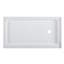 Receveur de douche Voltaire 60 po x 36 po en acrylique blanc, à seuil unique et vidange à droite-53309561-34139846